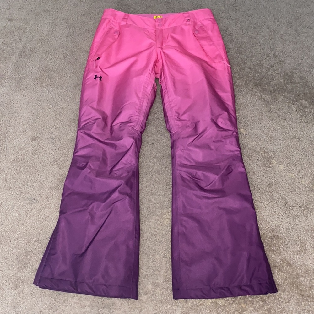 Ombré Pink Purple Ski Pants-Under Armor NWOT